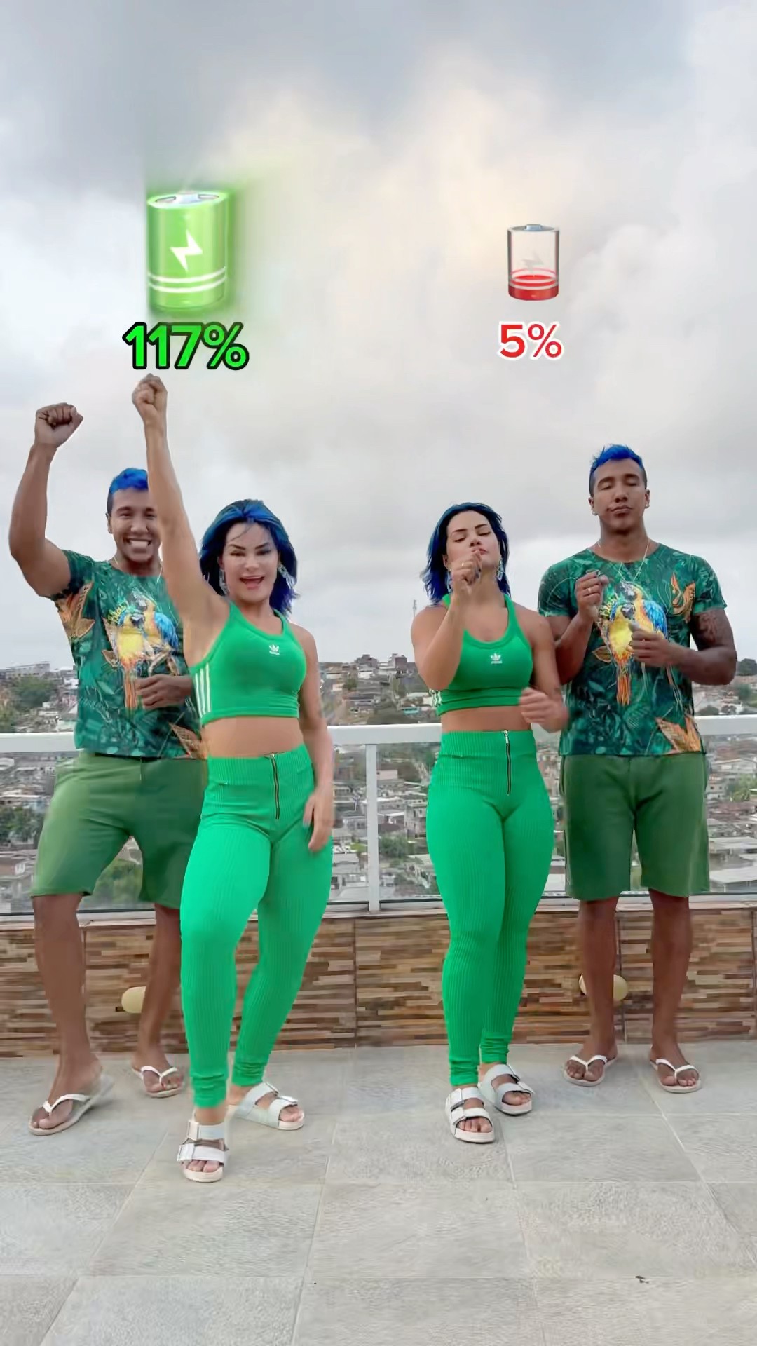 Quantos % está sua bateria? ?? @ApolloSant #entretenimento #dance #wait